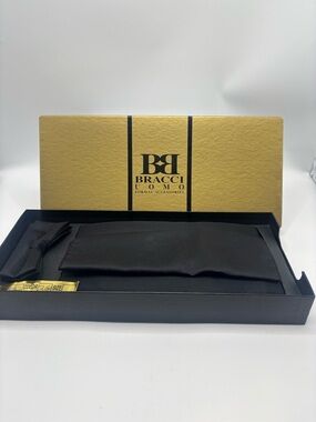 Bracci Uomo formal accessory set. Bow tie, cummerbund and pocket square